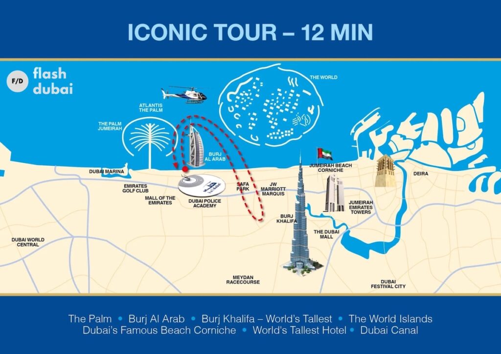 helicopter tour Dubai 12 mins