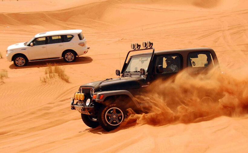 Dubai Dune Desert Safari + Camel Ride, Sandboarding, Dinner